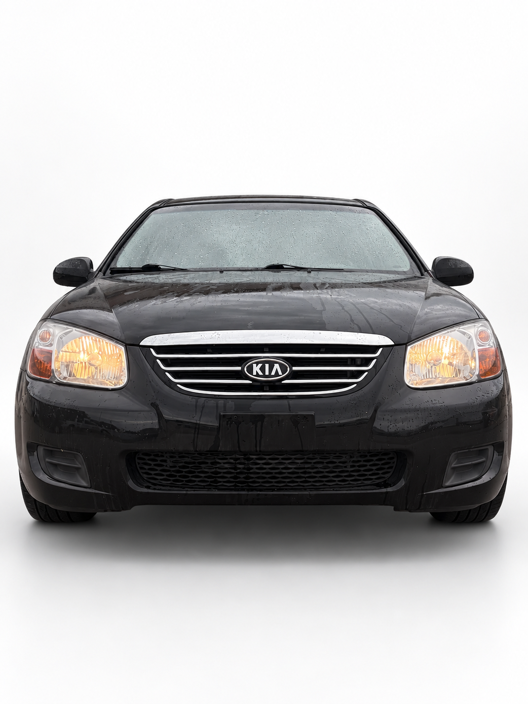 2007 Kia Spectra EX front view on white background