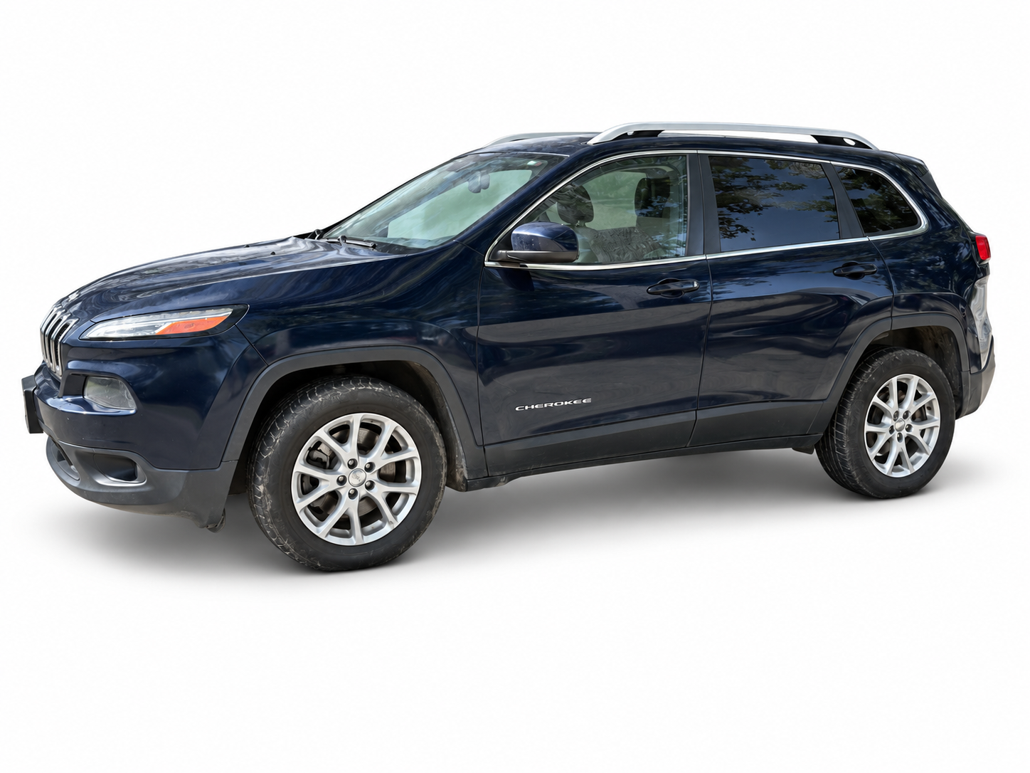 2016 Jeep Cherokee Limited side profile on white background